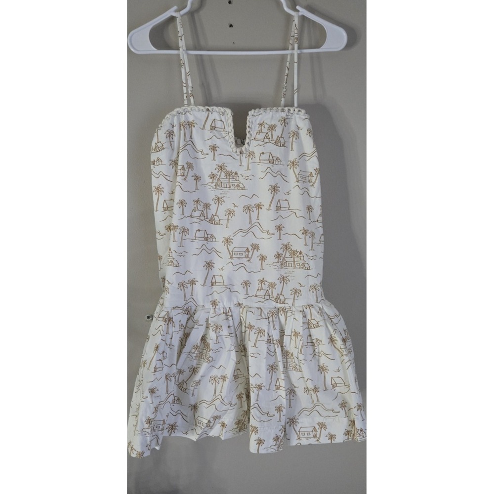 Line &‎ Dot Tropical Palm Village Print Mini Dress Womens Size M New with Tags